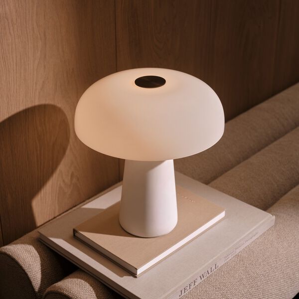Glossy Mini Portable bordslampa, vit, Design For The People