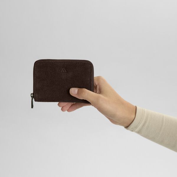 SelmaMBG Wallet Suede, dark brown, Markberg