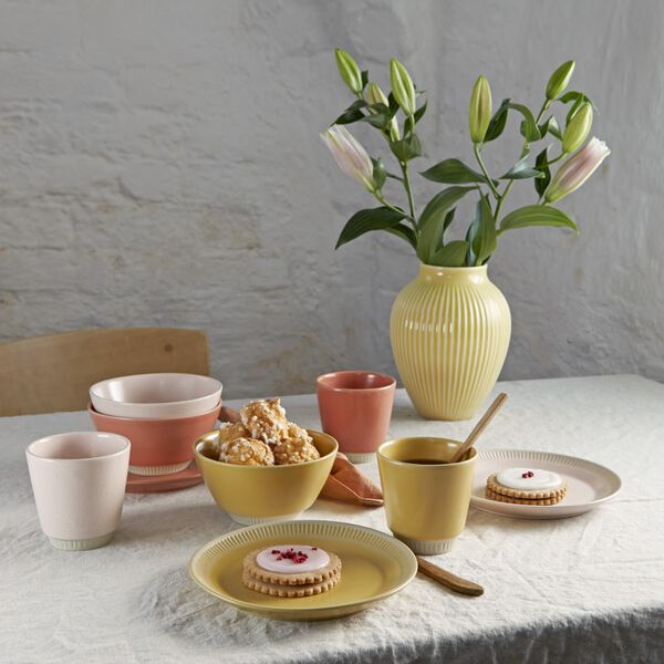 Colorit tallrik Ø 19 cm, coral, Knabstrup Keramik