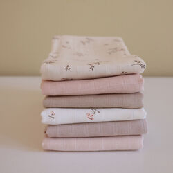 Muslin Cloth 3-pack, ashley/coral/latte, Cam Cam Copenhagen