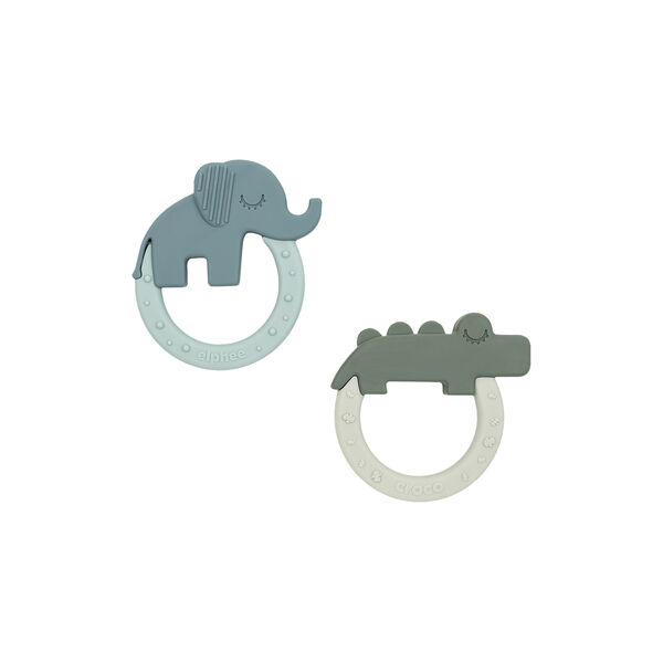 Deer Friends 2-pack badleksak, green/blue, Done by Deer