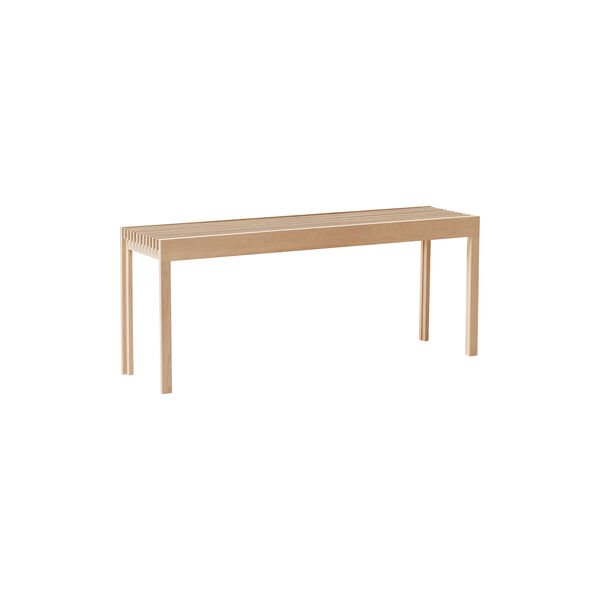 Lightweight Bench, white oiled oak, Form & Refine