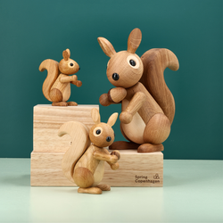 Honey Squirrel wooden figurine, Spring Copenhagen