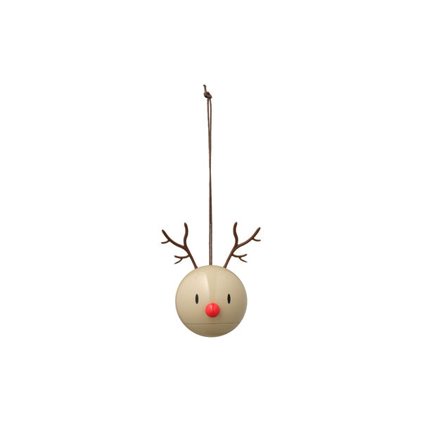 Reindeer Ornament, brun, Hoptimist