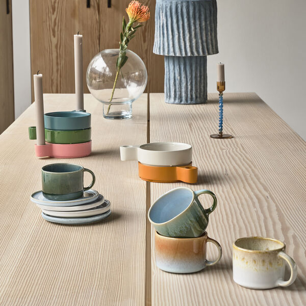 Styles mugg med öra 2 st., grön/blå Styles mugg med öra 2 st., grön/blå, Villa Collection