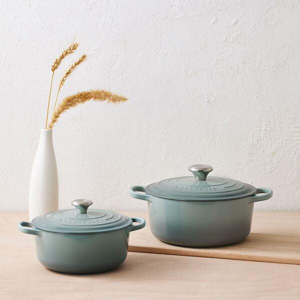 Signature rund gryta Ø 24 cm, sea salt, Le Creuset