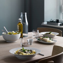 White Fluted assiett 23,5 cm, Royal Copenhagen