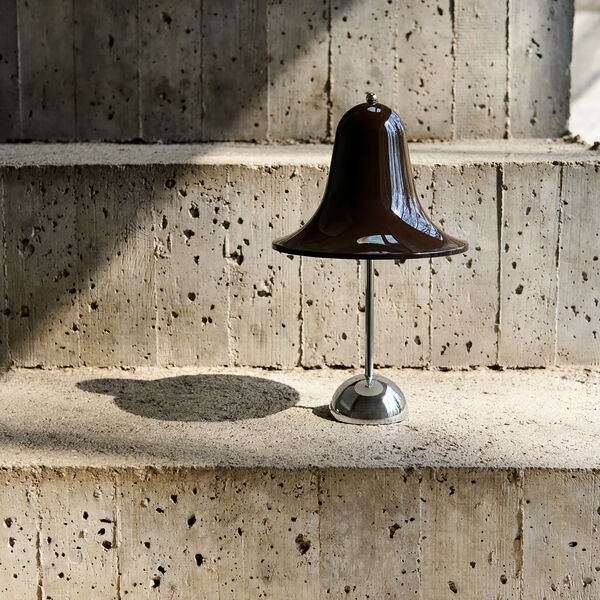 Pantop Portabel bordslampa, pitch brown, Verpan