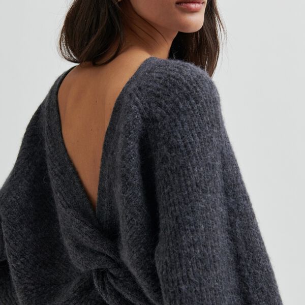 Flare Knit, dark grey melange, Second Female