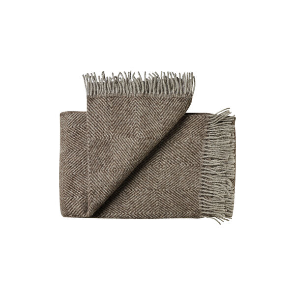 Fanø Throw, 00108 ash brown Fanø Throw, 00108 ash brown, Silkeborg Uldspinderi