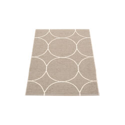 Boo golvlöpare, dark linen/vanilla, Pappelina