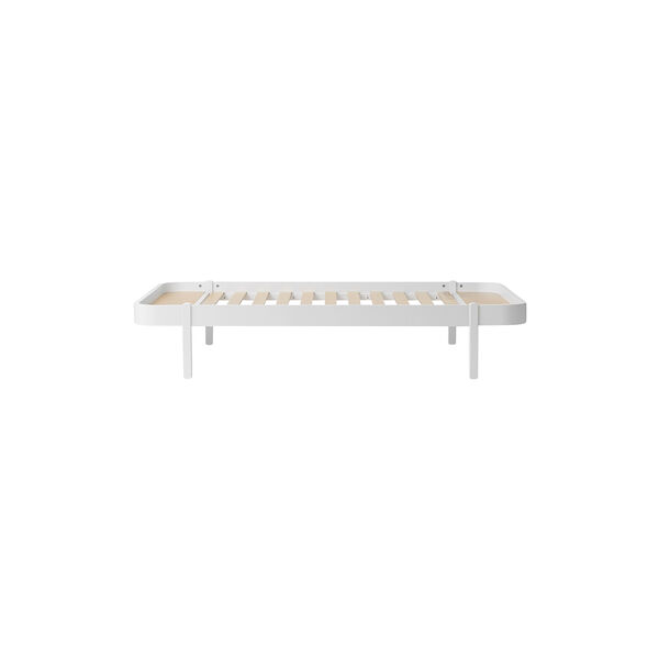 Wood Lounger Bed 120 cm, white, Oliver Furniture