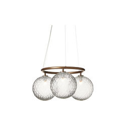 Miira 3 Circular Pendant, dark bronze/optic clear, Nuura