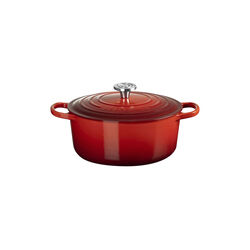 Signature gjutj&auml;rn rund gryta | 26 cm | Cerise, Le Creuset