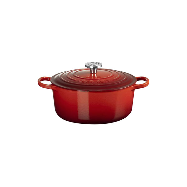 Signature gjutj&auml;rn rund gryta | 26 cm | Cerise, Le Creuset