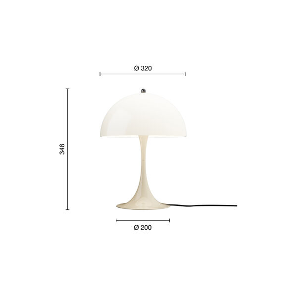 Panthella 320 Table Lamp, opal beige, Louis Poulsen