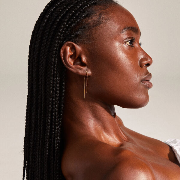 TAHOE Chain &Ouml;ronh&auml;ngen, guldpl&auml;terat, Pilgrim