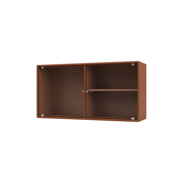 RIPPLE I Vitrine Cabinet, 146 hazelnut, Montana Furniture