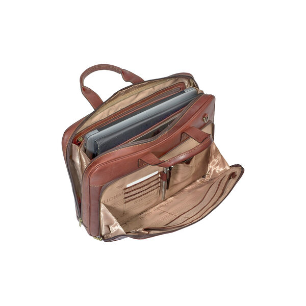 1 Compartment Laptop Bag, dark brown, Tony Perotti
