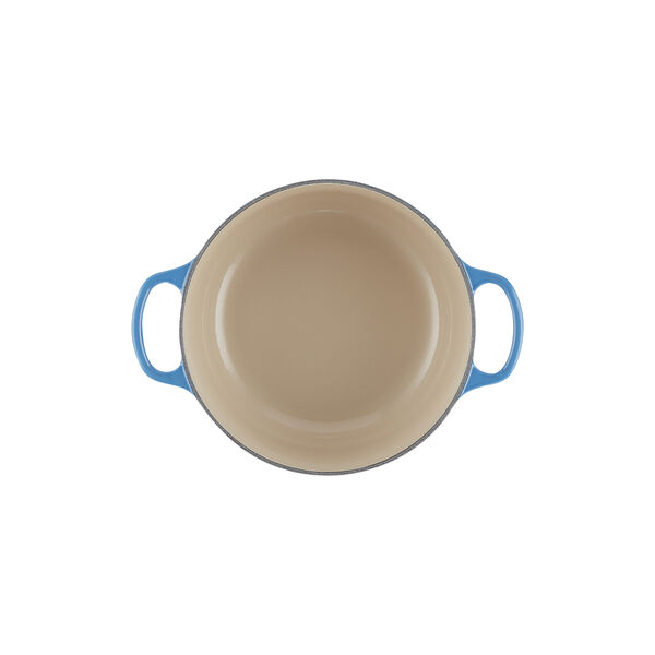 Signature gjutj&auml;rn rund gryta &Oslash; 20 cm, azure blue, Le Creuset
