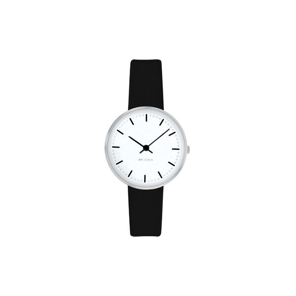 City Hall armbandsur, white/steel/black City Hall armbandsur, white/steel/black, Arne Jacobsen Watches