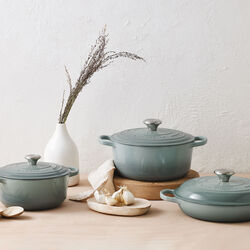 Signature rund gryta &Oslash; 20 cm, sea salt, Le Creuset
