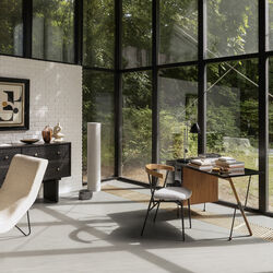 62 Desk, walnut/black, GUBI