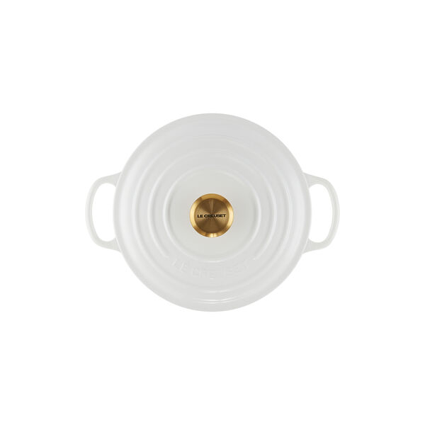 Signature rund gryta Ø 20 cm, vit, Le Creuset