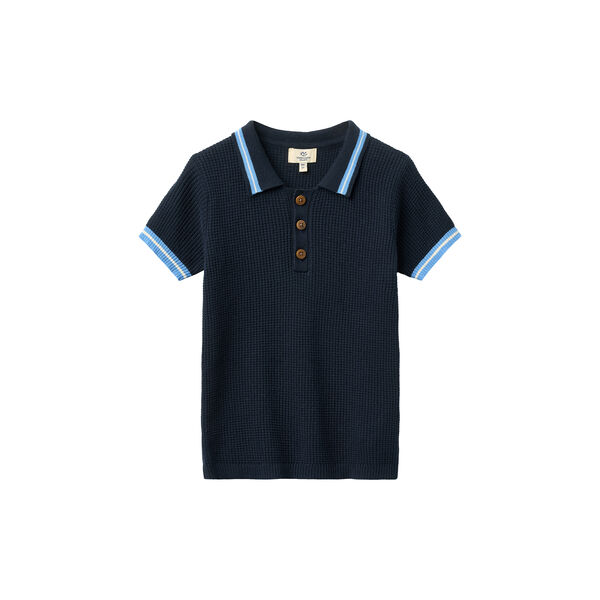 Knitted Pattern Polo, Copenhagen Colors Organics