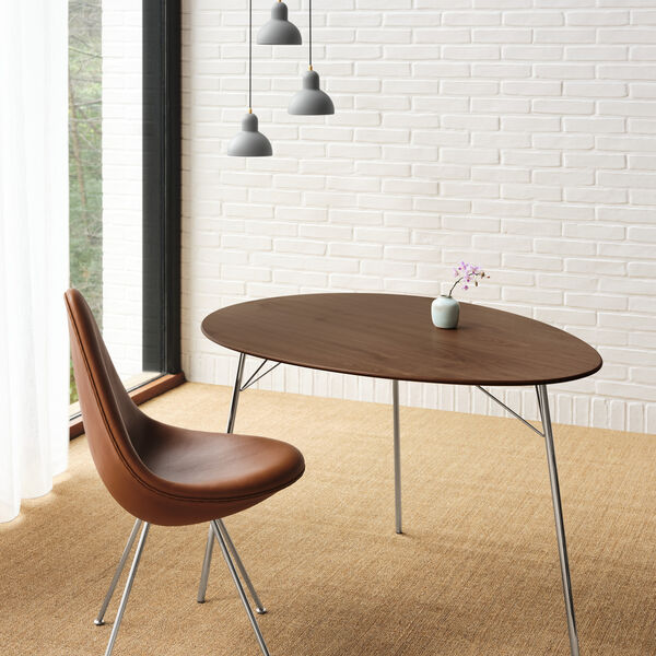 KAISER idell&trade; 6722-P Pendant, easy grey/brass, Fritz Hansen