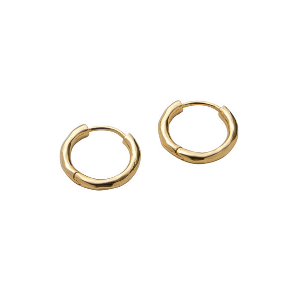 Spirit Huggies Medium, guldpl&auml;terat, Pernille Corydon Jewellery