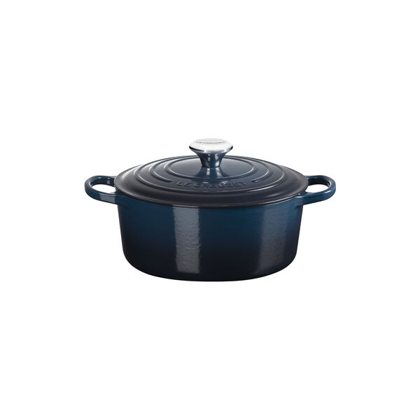 Signature gjutj&auml;rn rund gryta &Oslash; 24 cm, nuit, Le Creuset
