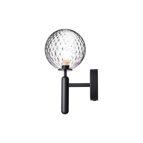 Miira Wall Lamp, rock grey/optic clear, Nuura