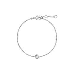 Clara bracelet w. zircon, silver plated, Pure by Nat
