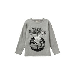 PenillaSK T-shirt Long Sleeve, grey melange, Sofie Schnoor