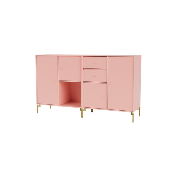 COUPLE Sideboard with Brass Legs, 167 ruby, Montana Furniture