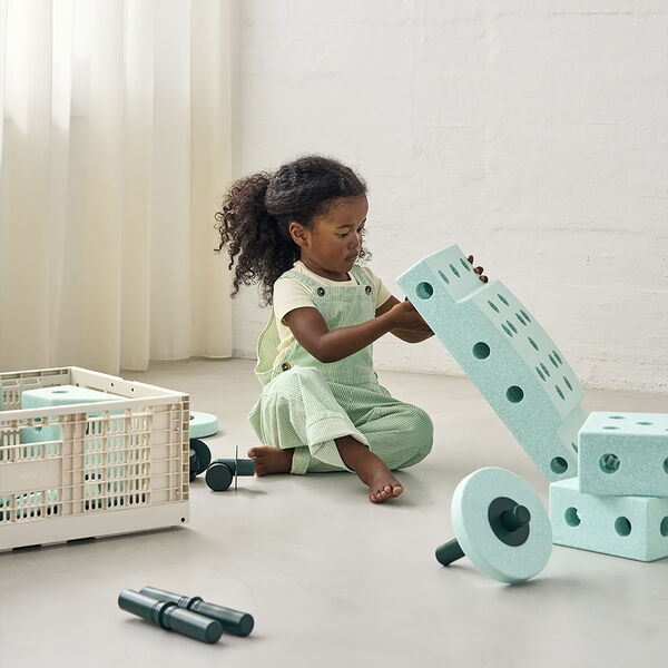 Förvaringslåda, sand grey, MODU