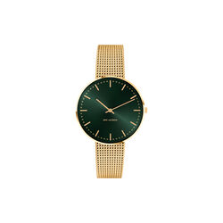 City Hall Evergreen armbandsur, green/gold/matt gold City Hall Evergreen armbandsur, green/gold/matt gold, Arne Jacobsen Watches