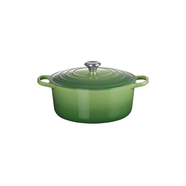 Signature rund gryta Ø 28 cm, bamboo green, Le Creuset