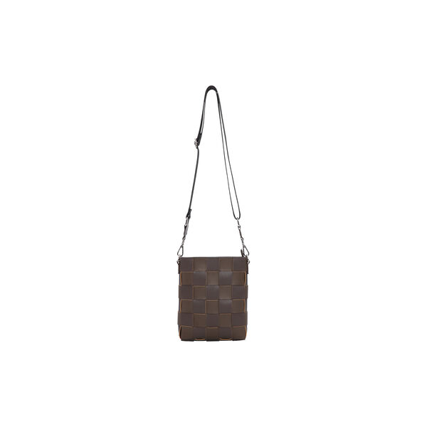 Braided Squared Cross-Body, chocolate brown, Ilse Jacobsen Hornbæk