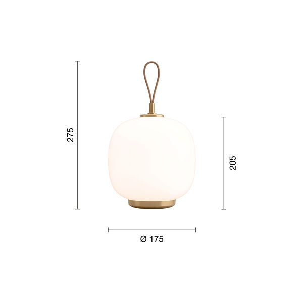 VL45 Radiohus Portable Lamp, pale rose, Louis Poulsen