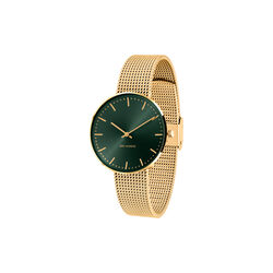 City Hall Evergreen armbandsur, green/gold/matt gold City Hall Evergreen armbandsur, green/gold/matt gold, Arne Jacobsen Watches