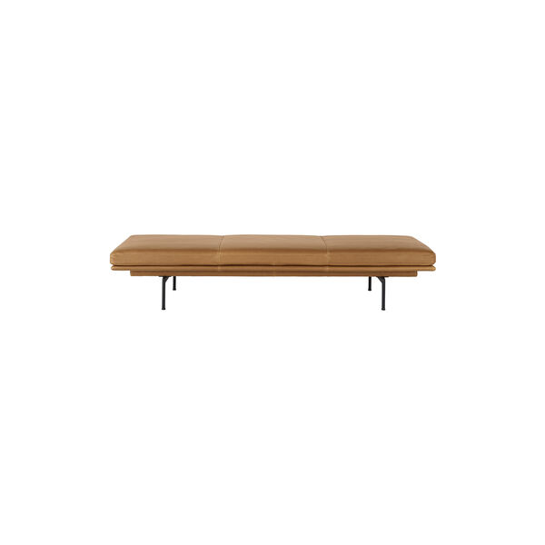 Outline Daybed, refine leather cognac/black, Muuto