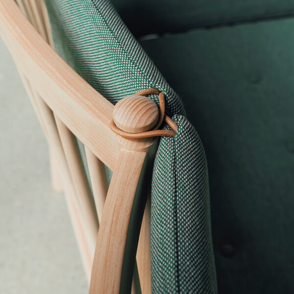 The Spoke-Back Sofa, Steelcut Quartet 944/soap treated beech, Fredericia Furniture