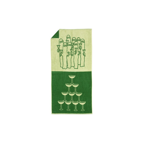 Mumi bath towel Hattifnatter 70x140 cm, green, Moomin Arabia