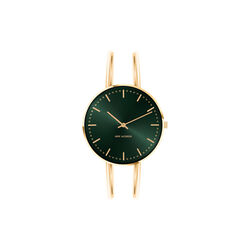 City Hall Evergreen Bangle armbandsur, green/gold/gold, Arne Jacobsen Watches