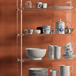 White Fluted Half Lace skål 310 cl, Royal Copenhagen