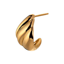 Velvet Creol Single, gold, Stine A Jewelry