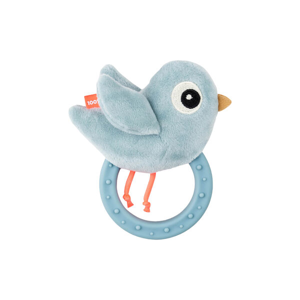 Birdee Sensory Rattle with Teether, blue, Done by Deer