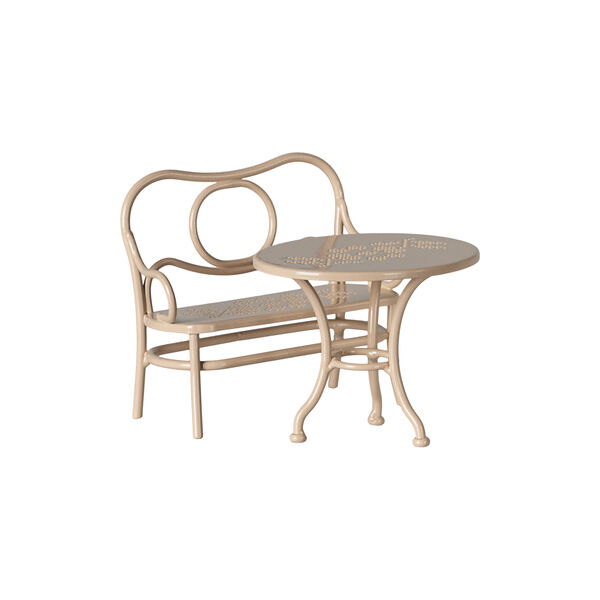 Caf&eacute;set till stor mus, pale pink, Maileg